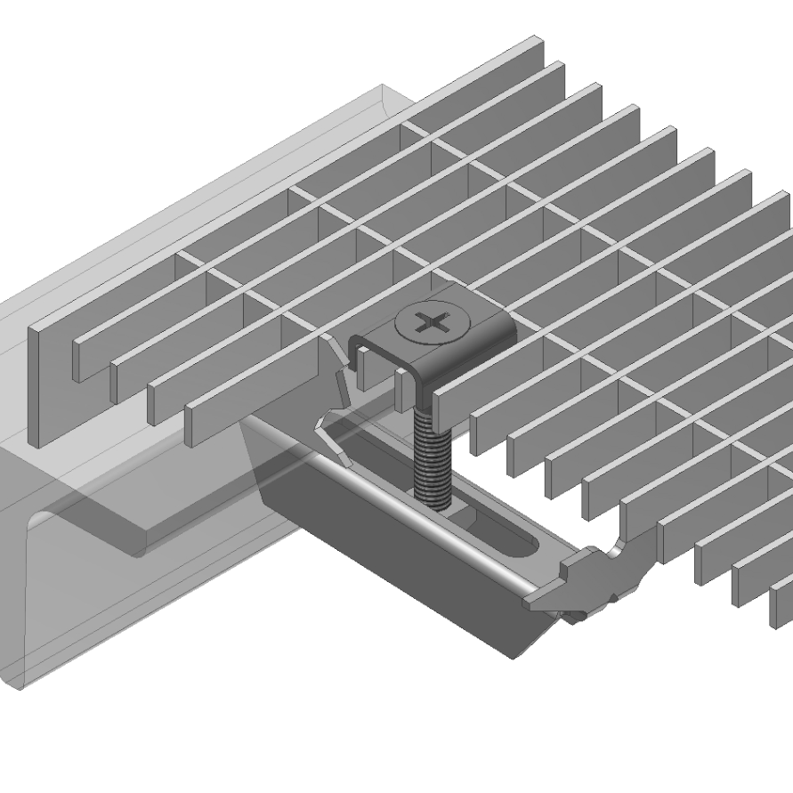 Klemm-Befestigung MW 30/10 mm - Sichere Gitterrost Montage