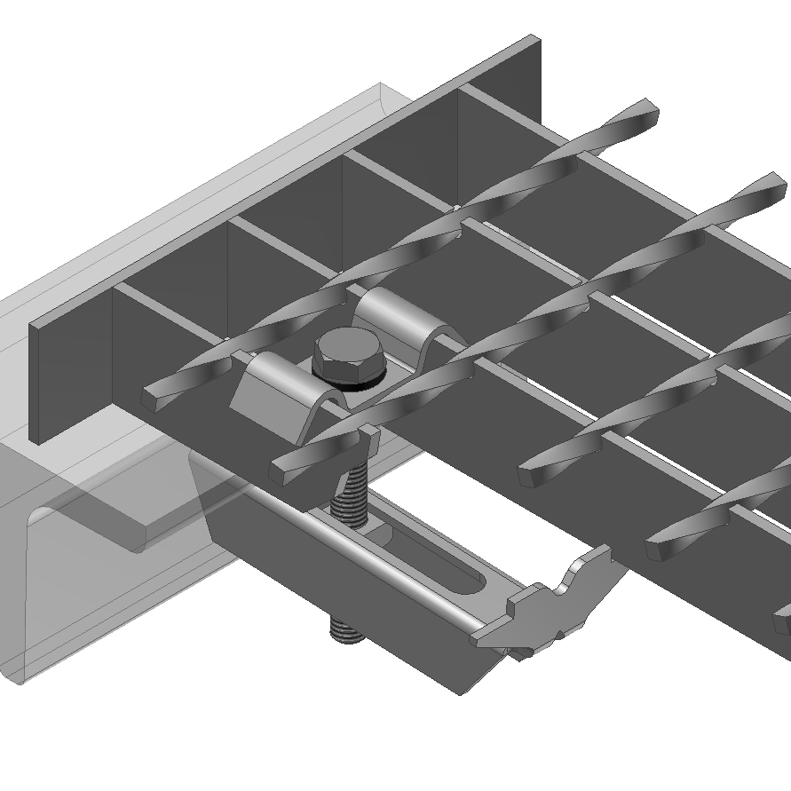 Klemm-Befestigung MW 30/30mm - Sichere Gitterrost Montage