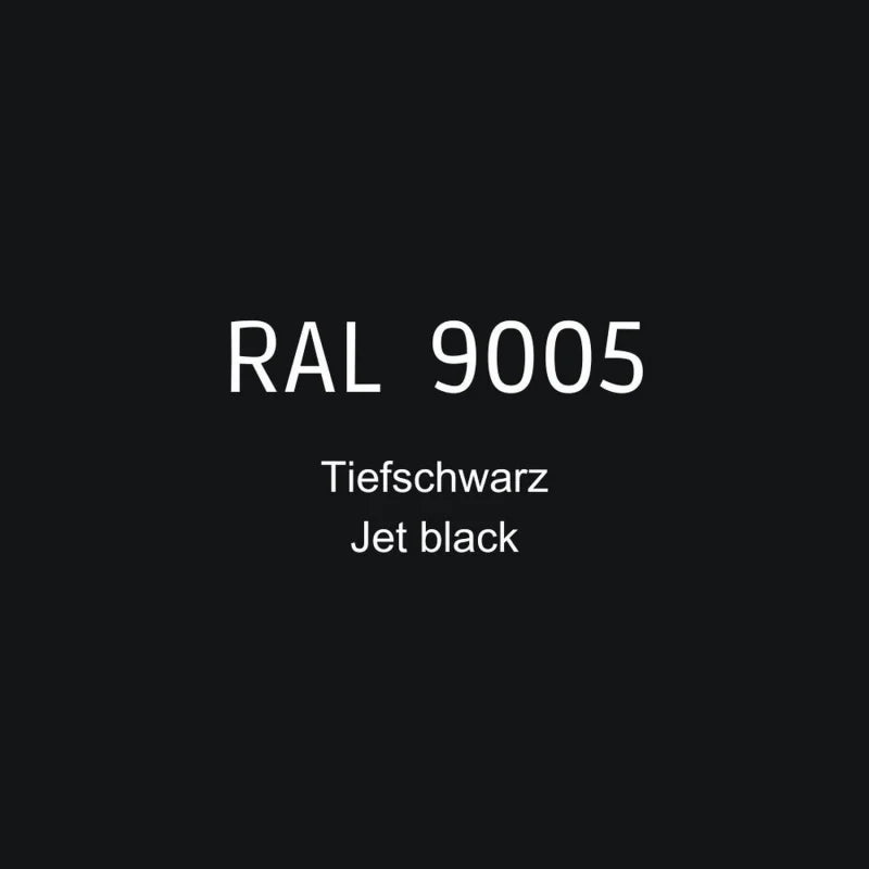 RAL 9005 Tiefschwarz Pulverbeschichtung