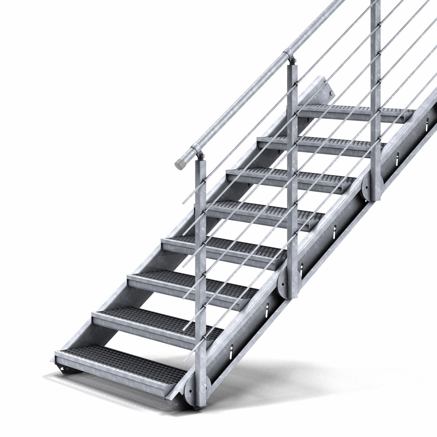 Treppenbausatz Typ 1 - mit einseitigem Geländer