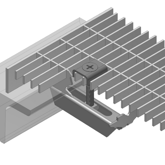 Klemm-Befestigung MW 30/10 mm - Sichere Gitterrost Montage