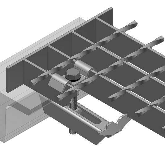 Klemm-Befestigung MW 30/30mm - Sichere Gitterrost Montage