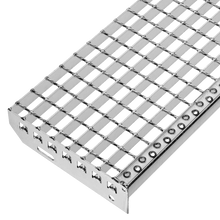 Schweißpressrost-Stufe 1200x305mm - Feuerverzinkt & Rutschfest